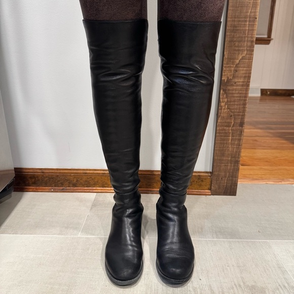 Stuart Weitzman Black Nappa 5050 Boot - Picture 2 of 14